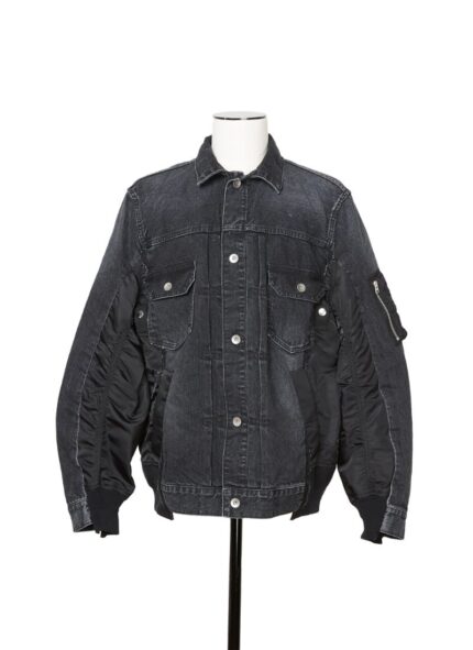 Denim x Nylon Twill Jacket