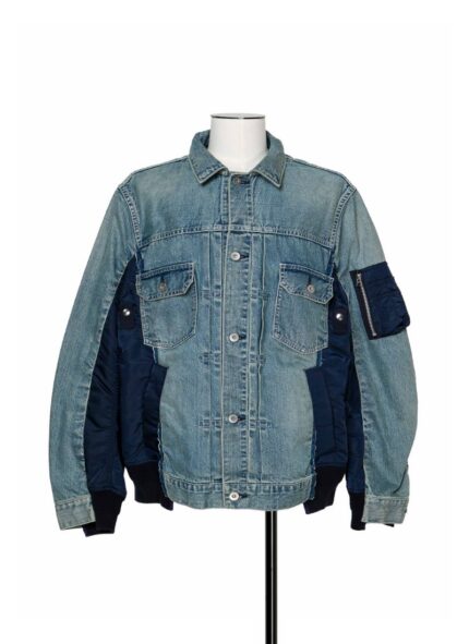 Denim x Nylon Twill Jacket